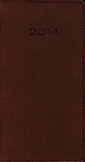 Kalendarz 2014 A6 11T Bordo kieszonkowy - <br />