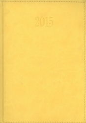 Kalendarz 2015 Książkowy Tygodniowy A5 z obszyciem TUCSON żółty - <br />