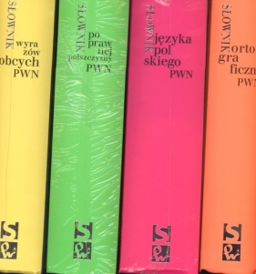 Komplet słowników - Słownik ortograficzny Słownik Języka Polskiego Słownik poprawnej polszczyzny Słownik wyrazów obcych - <br />