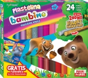 Plastelina Bambino, 24 kolory - podkładka GRATIS (252503)