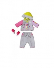 Ubranko dla lalek Baby born Deluxe Jogging Complete Set szare - <br />