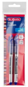 Długopis żelowy Diggy 0,5mm nieb. 2 szt HERLITZ