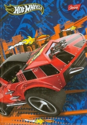 Brulion A6 Hot Wheels w kratkę 96 kartek niebieski - <br />