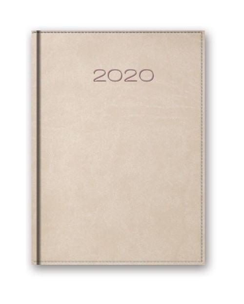 Kalendarz 2020 20-21D A5 dzienny beżowy