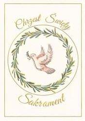 Karnet A4 chrzest Gołąb