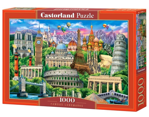 Puzzle 1000 el. C-104901-2 Famous Landmarks