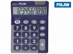 Kalkulator z dużymi klawiszami Milan Duo - Fioletowy (150610TDPRBL)
