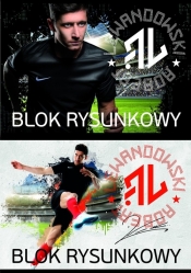 Blok rysunkowy A4 Robert Lewandowski 20 kartek 10 sztuk mix