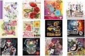 Notes ozdobny 100x100 w linie 60 stron mix