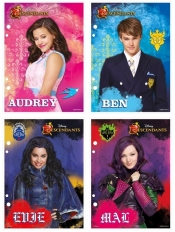 Wkład do segregatora A5 Disney Descendants 10 sztuk