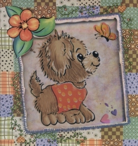 Pamiętnik zamykany w pudełku magnetycznym Piesek