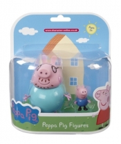 Świnka Peppa zestaw 2 figurek Tata Świnka i George - <br />
