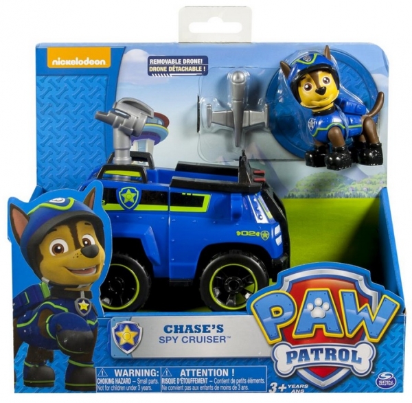 Psi Patrol, pojazdy z figurkami, Chase (6022627)