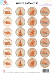 Naklejki motywacyjne A4 Kapibara motywiara