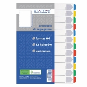 Przekładka kartonowa A4, 12 szt. (131563)