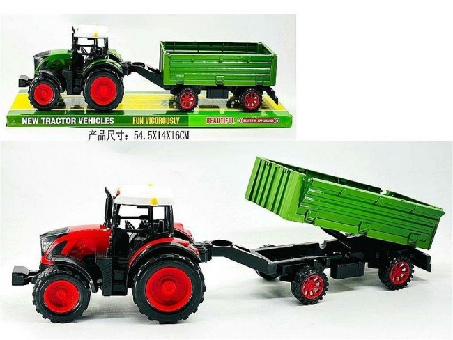 Traktor z przyczepą