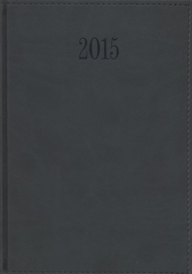 Kalendarz 2015 Książkowy Tygodniowy A5 z obszyciem TUCSON szary - <br />