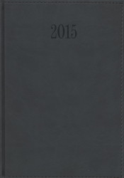Kalendarz 2015 Książkowy Tygodniowy A5 z obszyciem TUCSON szary - <br />