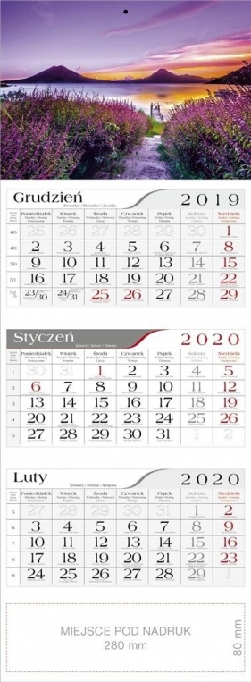 Kalendarz 2020 Trójdzielny Nostalgia CRUX