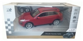Samochód Porsche Cayenne Turbo 1:14 zdalnie sterowany czerwony - <br />