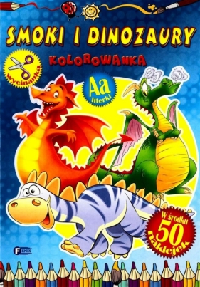 Smoki i dinozaury Kolorowanka