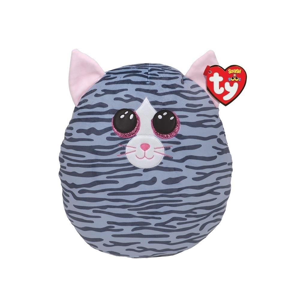 Beanie Babies - Squish-a-Boss Kiki szary kot, 22cm