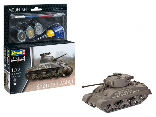 <img src='https://webimage.pl/pics/902/2/d4009803632902.jpg' style='height:440px' /> Model Set - Sherman M4A1