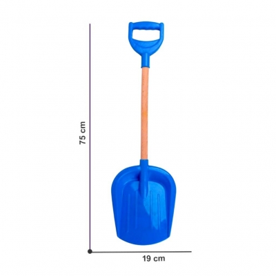 Łopatka z drewnianym uchwytem 75cm MIX