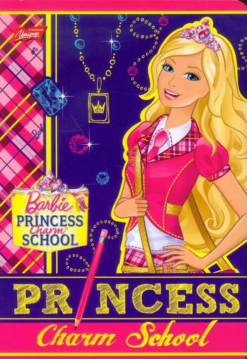 Zeszyt A5 Barbie w 3 linie 16 kartek linia dwukolorowa Princess