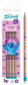 Ołówek z gumką Stitch Pink 6szt