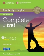 Complete First Student's Book without answers + CD (Uszkodzona okładka) - Guy Brook-Hart