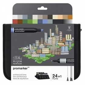 Zestaw pisaków Promarker Winsor & Newton - Architecture, 24 kolory (0290163)