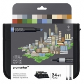 Zestaw pisaków Promarker Winsor & Newton - Architecture, 24 kolory (0290163)