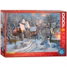  Puzzle 1000 Christmas Cottage 6000-079010+