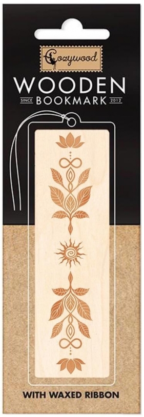 Zakładka drewniana Etno floral