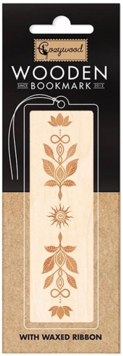 Zakładka drewniana Etno floral