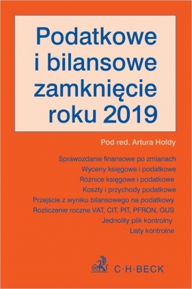 Podatkowe i bilansowe zamknięcie roku 2019