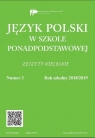 Język polski w szkole ponadpodst. nr 3 2018/2019 praca zbiorowa