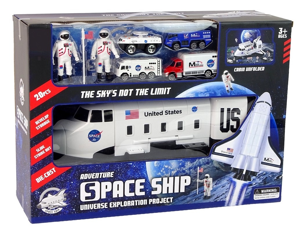 <img src='https://webimage.pl/pics/903/4/d5905323214903_1.jpg' style='height:440px' /> Statek kosmiczny + akcesoria