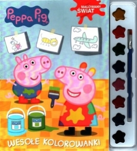 Świnka Peppa. Książka z farbkami nr 1 - Opracowanie zbiorowe