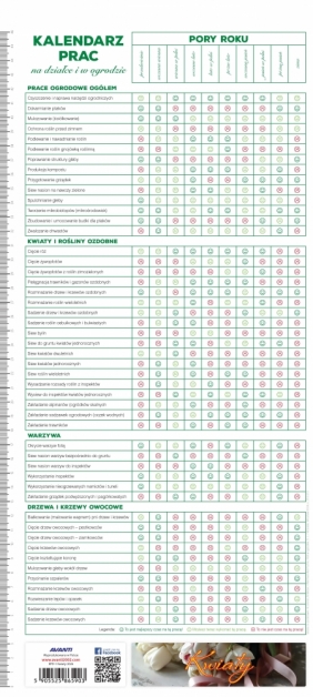 Kalendarz paskowy duży 2026 - Kwiaty