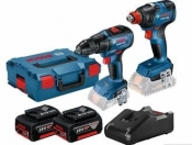 BOSCH.ZESTAW GSR 18V-50+ 18V GDX 18V-200 2x4,0Ah LB +KOSZULKA POLO