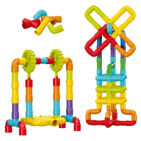 Klocki małych geniuszy. Złączki - 88 el.