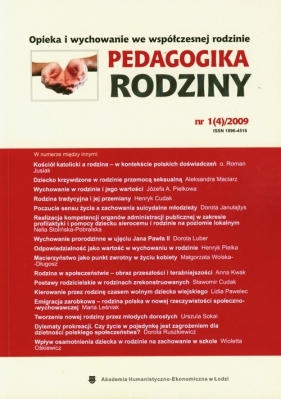 Pedagogika rodziny 1(4)/2009