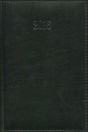 Kalendarz 2016 Książkowy tygodniowy A5 Lux czarny - <br />
