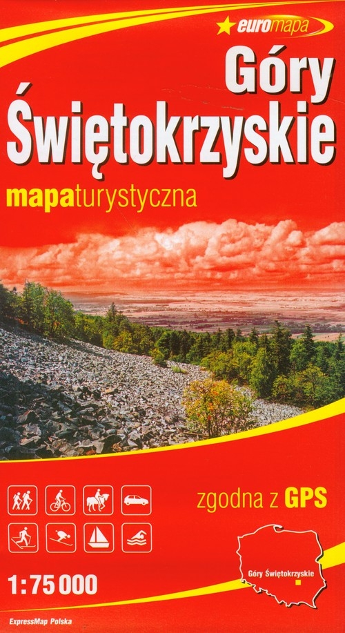 Góry Świętokrzyskie Mapa turystyczna 1:75 000