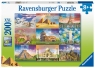 Ravensburger, Puzzle XXL 200: Monumentalne budynki (13290) Wiek: 8+