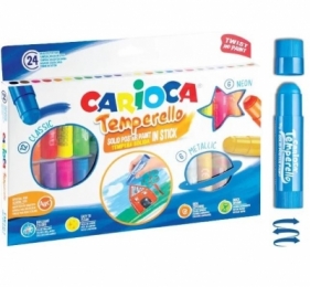 Farby w sztyfcie Carioca, 24 kolory