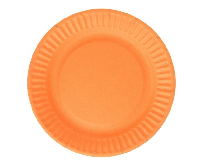 <img src='https://webimage.pl/pics/904/3/d5906639403074.jpg' style='height:440px' /> Talerzyki papierowe pomarańczowe 18cm 6szt