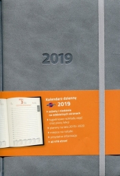 Kalendarz 2019 KKA5DL ks A5 dzienny LUX szary